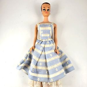 Vintage Original 1958 Barbie Fashion Queen with suburban shopping dress No wigs